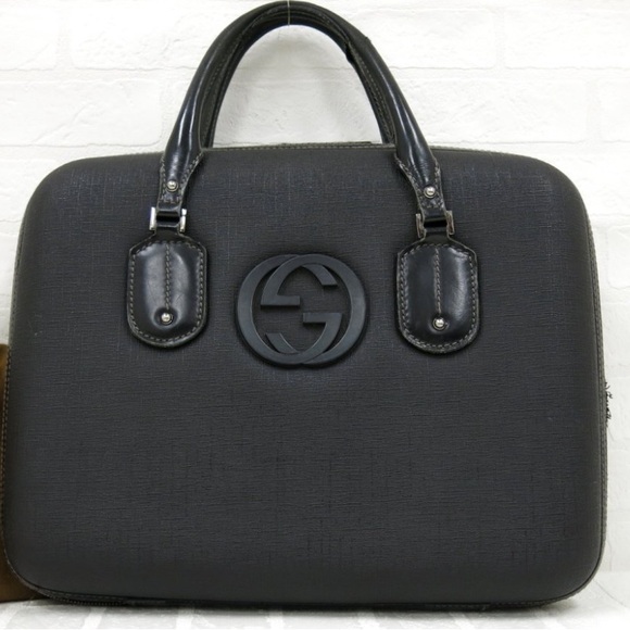 Gucci Other - Rare vintage authentic Gucci Black briefcase bag
